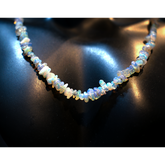 Fire Opal Cut Necklace 17 Inch